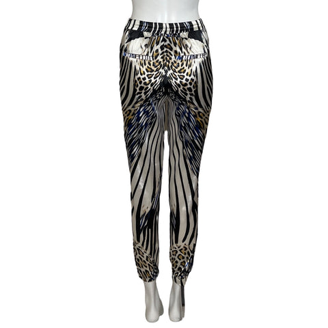 Pantalón Bebe Estampado Blanco-Talla XXS