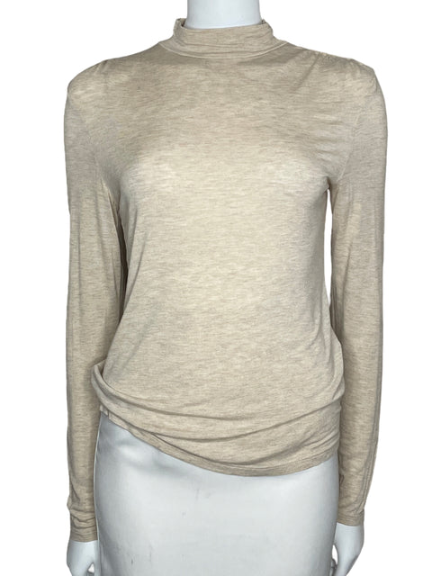 Sueter MNG Cuello Alto Manga Larga Beige-Talla L