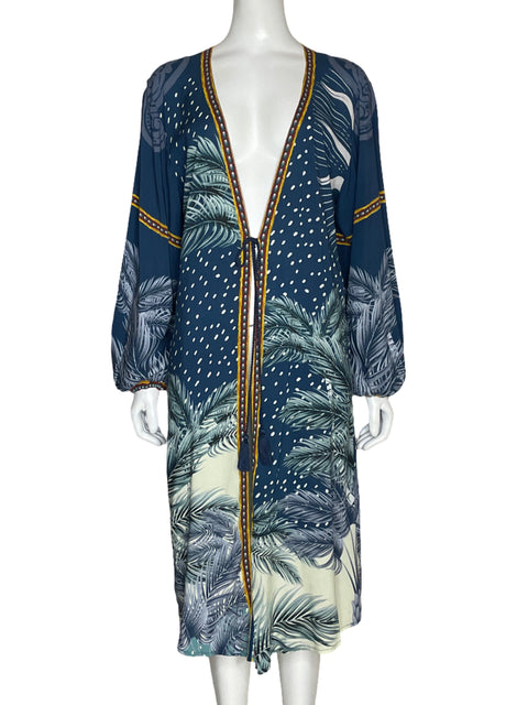 Kimono Agua Bendita Aldora Azul-Talla U