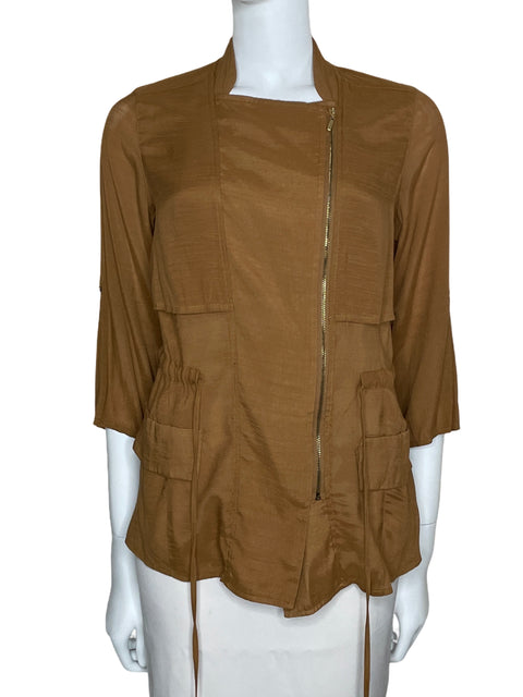 Chaqueta Trucco Zipper Marrón-Talla 28