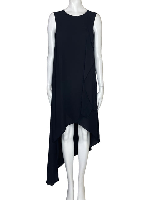 Vestido BCBG Vuelo Sin Mangas Negro-Talla XXS