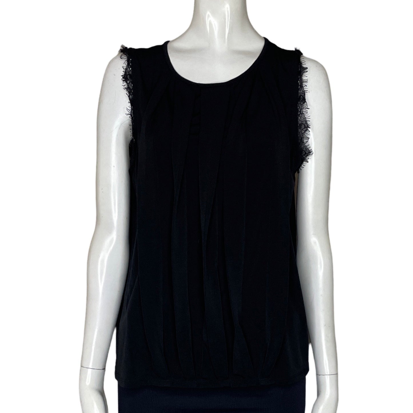 Blusa Banana Republic Sin Manga Negro-Talla M