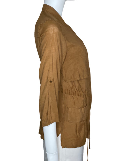 Chaqueta Trucco Zipper Marrón-Talla 28