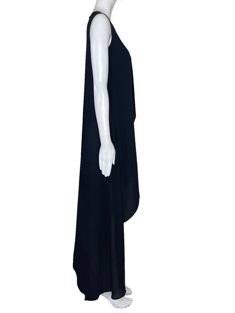 Vestido BCBG Vuelo Sin Mangas Negro-Talla XXS