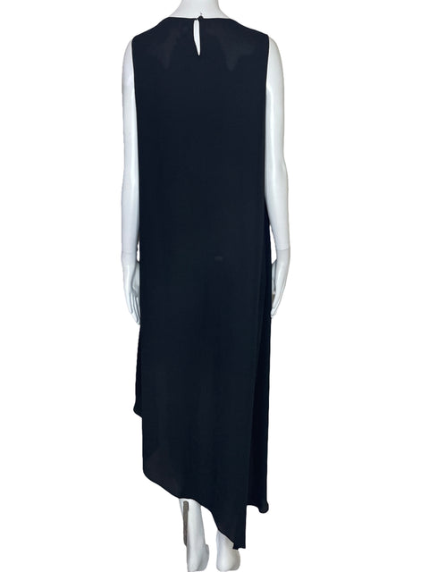 Vestido BCBG Vuelo Sin Mangas Negro-Talla XXS