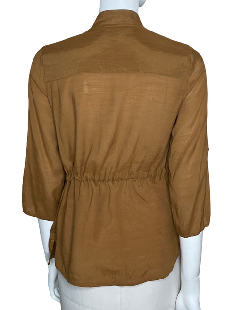 Chaqueta Trucco Zipper Marrón-Talla 28