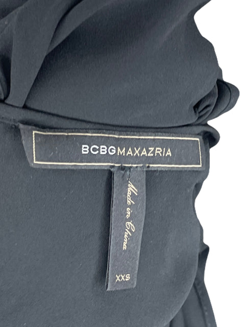 Vestido BCBG Vuelo Sin Mangas Negro-Talla XXS