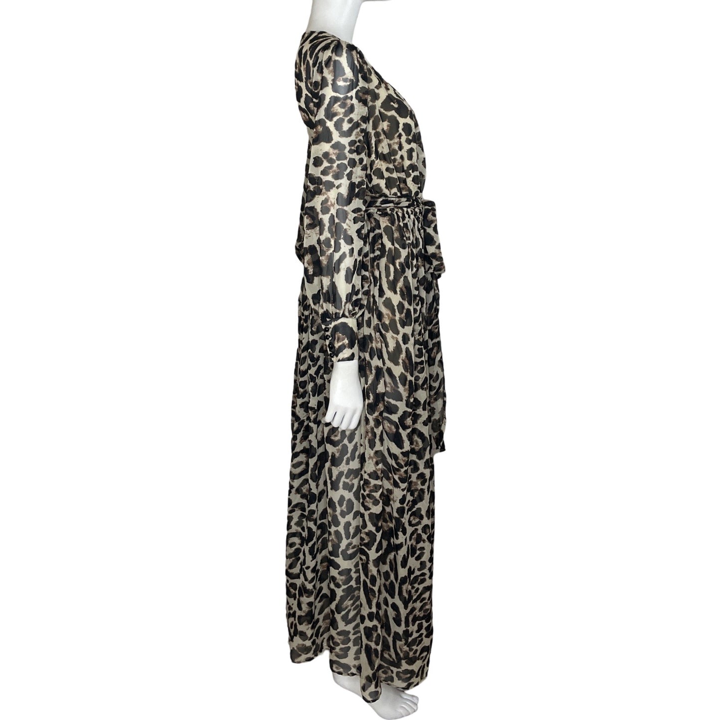 Vestido Dress Day Animal Print Beige-Talla M