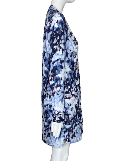 Vestido BCBG Bolsillo Mangas Azul-Talla XS