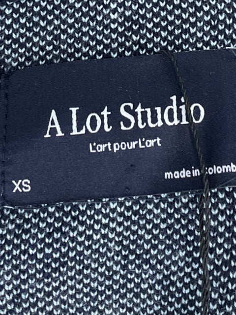Cardigan A Lot Studio Crop Azul-Talla XS