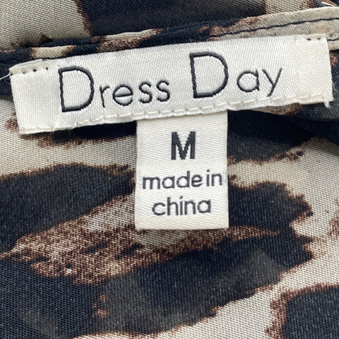 Vestido Dress Day Animal Print Beige-Talla M