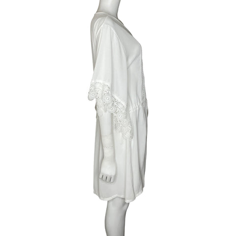 Vestido Wearabouts Playero Encaje Blanco-Talla XL