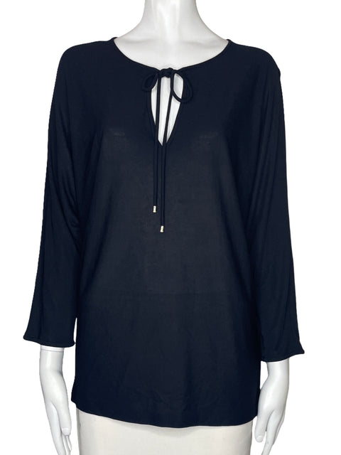 Blusa Carolina Herrera Mangas Negro-Talla M