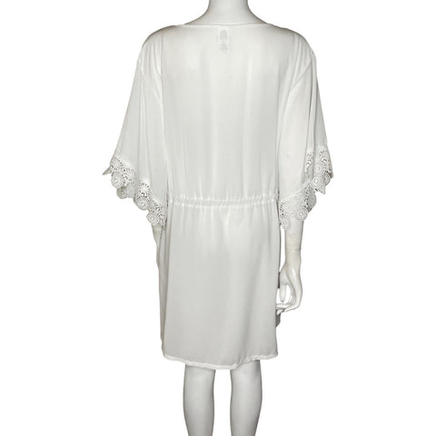 Vestido Wearabouts Playero Encaje Blanco-Talla XL