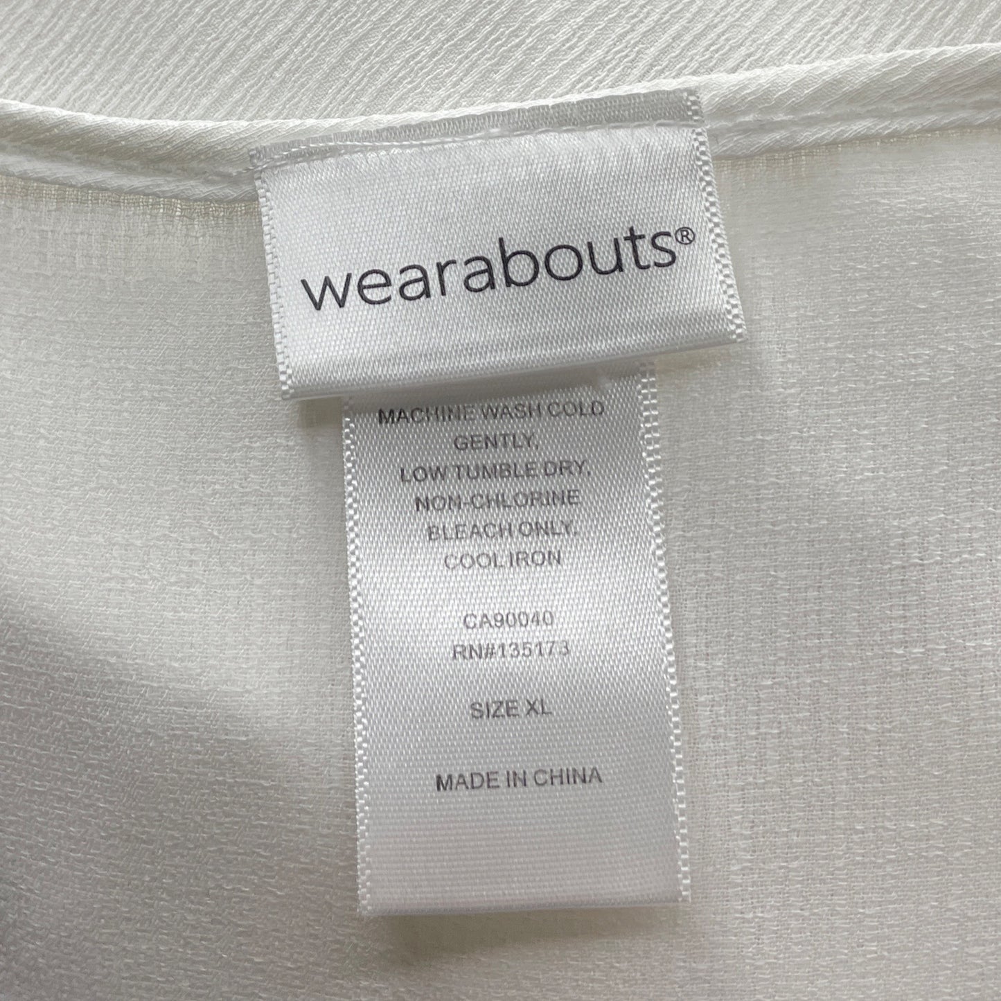 Vestido Wearabouts Playero Encaje Blanco-Talla XL