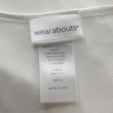 Vestido Wearabouts Playero Encaje Blanco-Talla XL