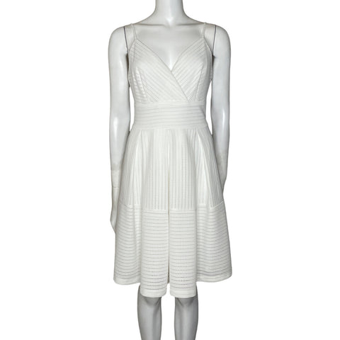 Vestido Aritta Sin Mangas Plisado Blanco-Talla L