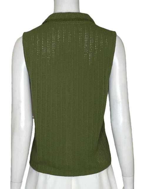 Chaleco Madewell Tejido Verde - Talla S