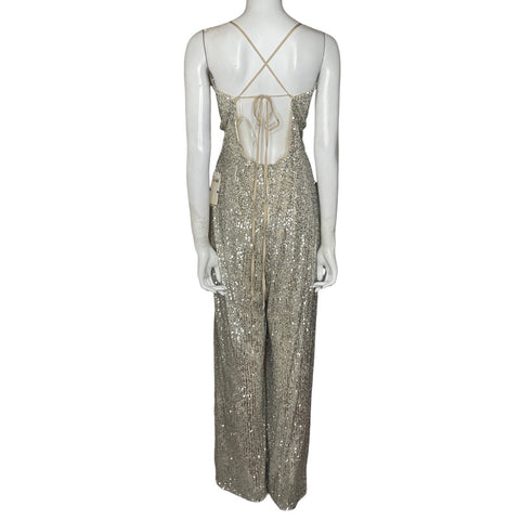 Mono GB Lentejuelas Beige-Talla XL