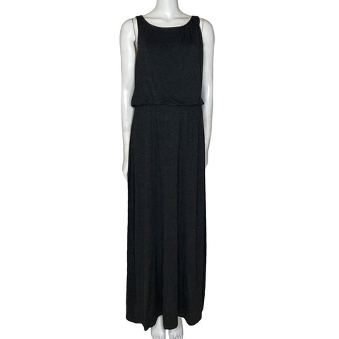 Vestido Loft Maxi Sin Mangas Gris-Talla M