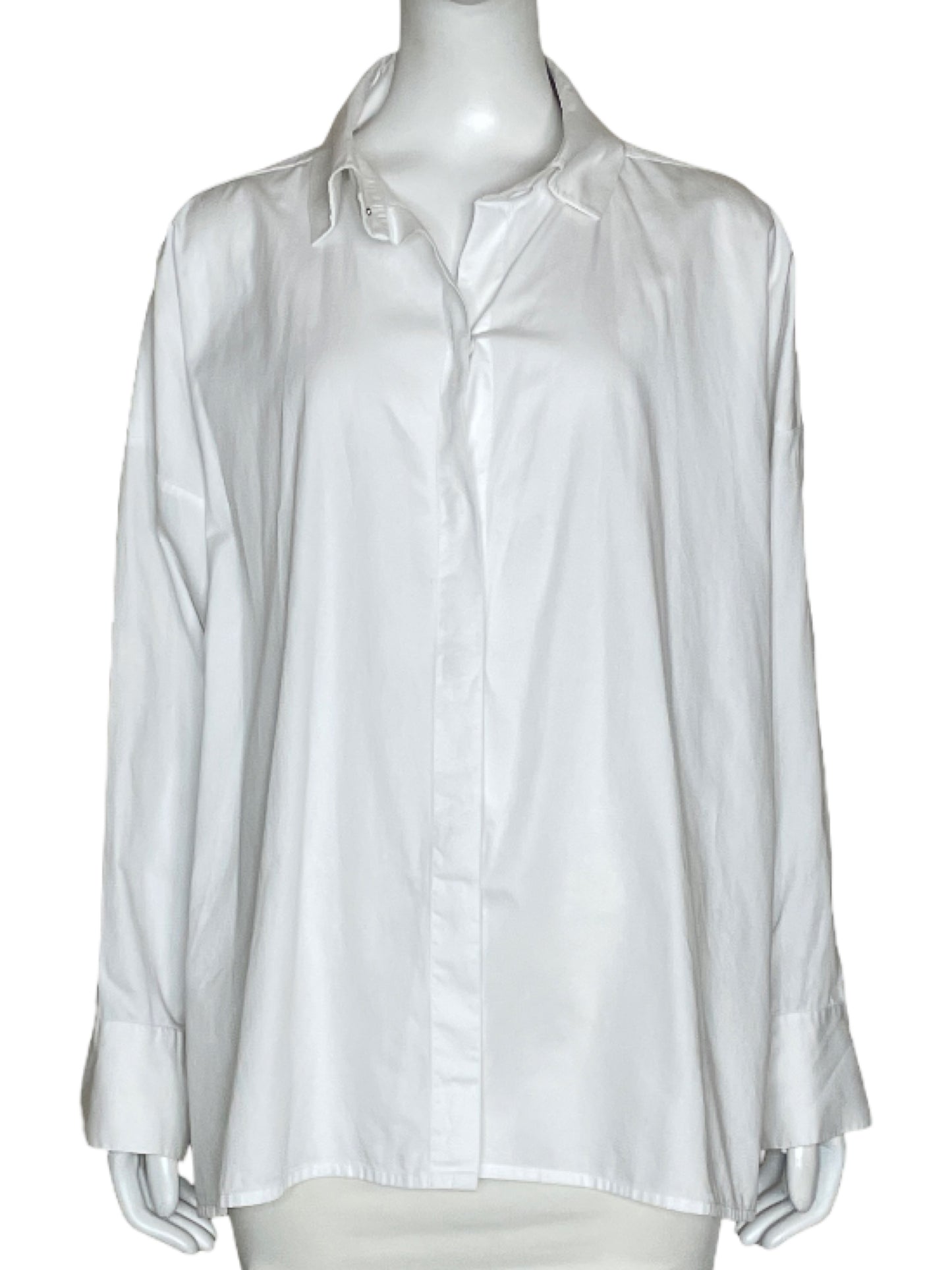Camisa Maria Elena Villamil Alcalina Oversized 
Blanco-Talla S