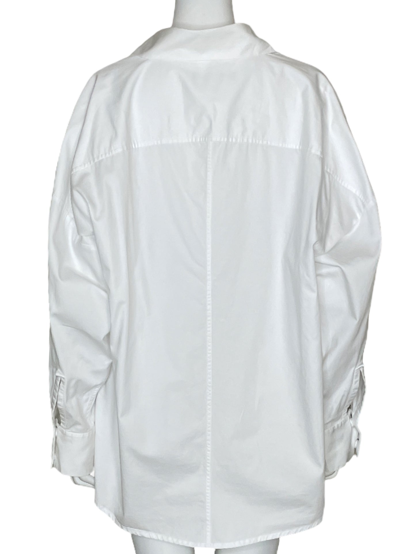 Camisa Maria Elena Villamil Alcalina Oversized 
Blanco-Talla S