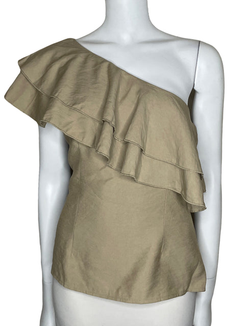 Top Tesoro TPS One Shoulder Vuelos Beige-Talla L