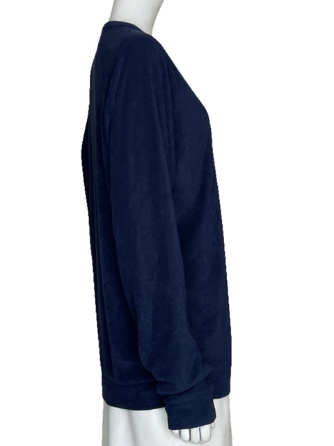 Sweater Onia Terciopelo Azul - Talla M