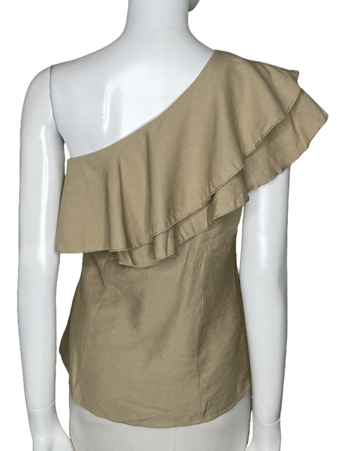 Top Tesoro TPS One Shoulder Vuelos Beige-Talla L