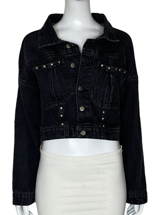 Chaqueta Mercedes Campuzano Tachas Negro-Talla 8