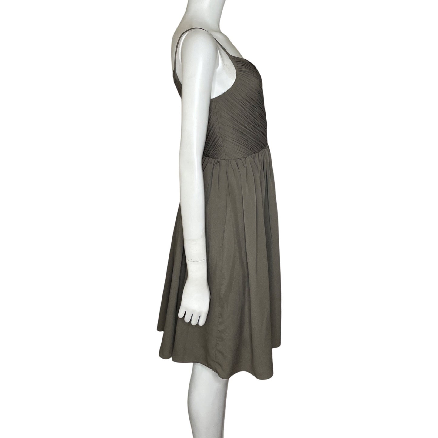 Vestido Banana Republic Plisado Verde-Talla 8