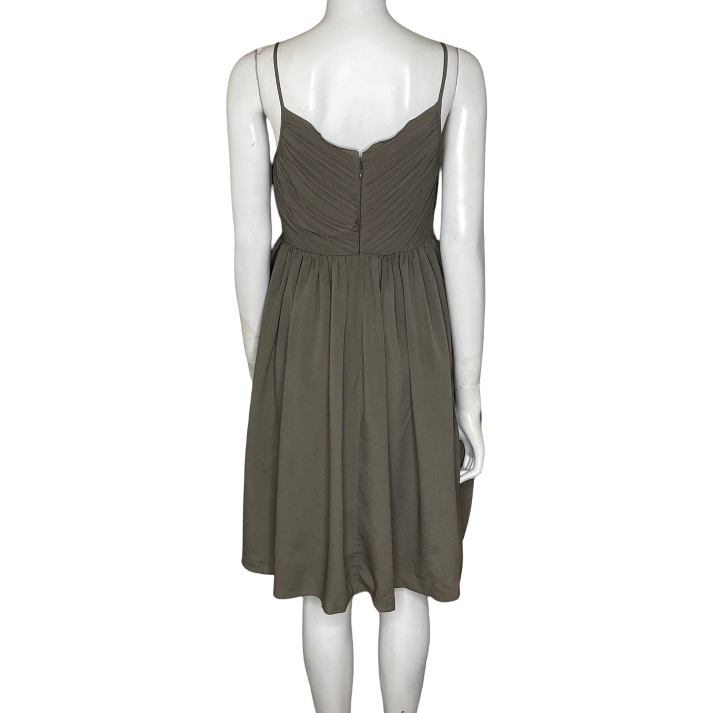 Vestido Banana Republic Plisado Verde-Talla 8