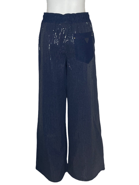 Pantalón Aje Studio Lentejuela Azul-Talla 8