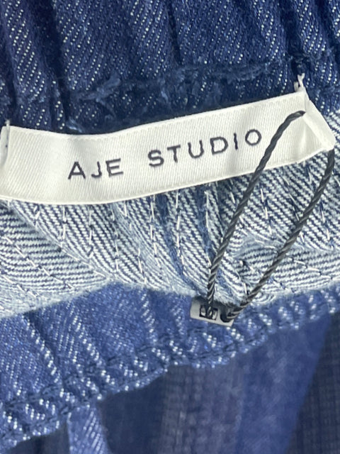 Pantalón Aje Studio Lentejuela Azul-Talla 8