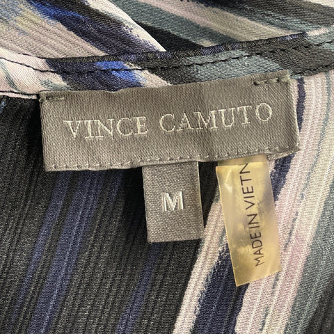 Blusa Vince Camuto Estampada Manga Larga 
Negro-Talla M