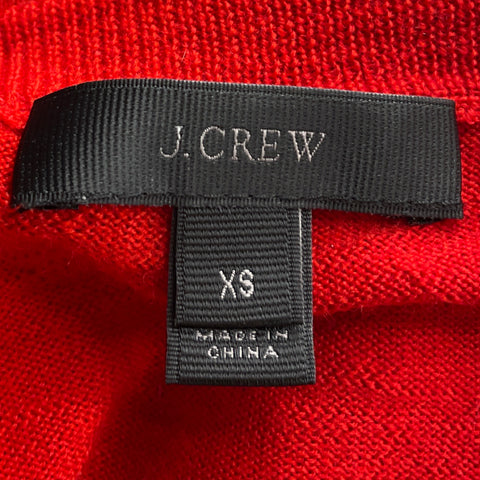 Sueter J.Crew Manga Larga Rojo-Talla XS