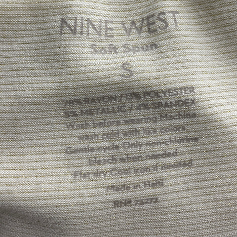 Sueter Nine West Rayas Blanco-Talla S
