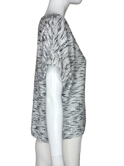 Blusa Milly Tweed Cremallera Blanco-Talla S