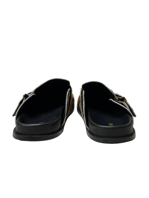 Calzado Alohas Zuecos AnimalPrint Marrón - Talla 39