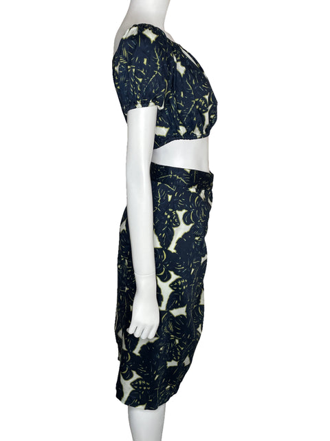 Set Sam & Lavi Falda+Top Print Azul-Talla S