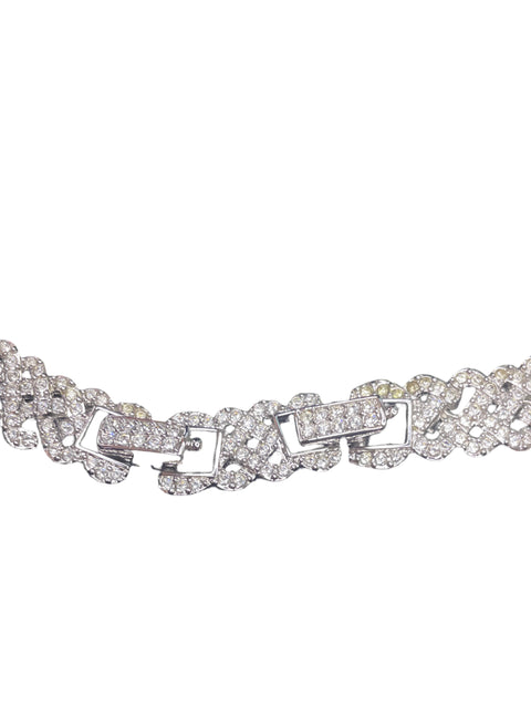 Set Swarovski Collar + Pulsera Plateado-Talla U