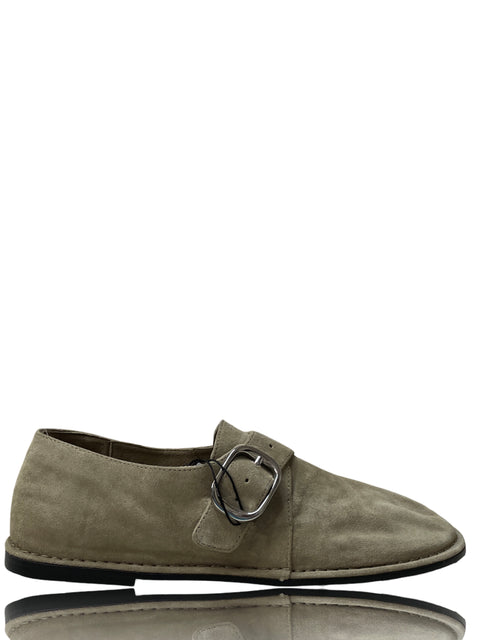 Calzado Massimo Dutti Split Loafers Gris - Talla 38