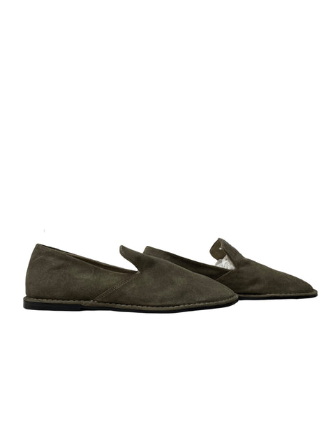 Calzado Massimo Dutti Split Loafers Verde - Talla 38