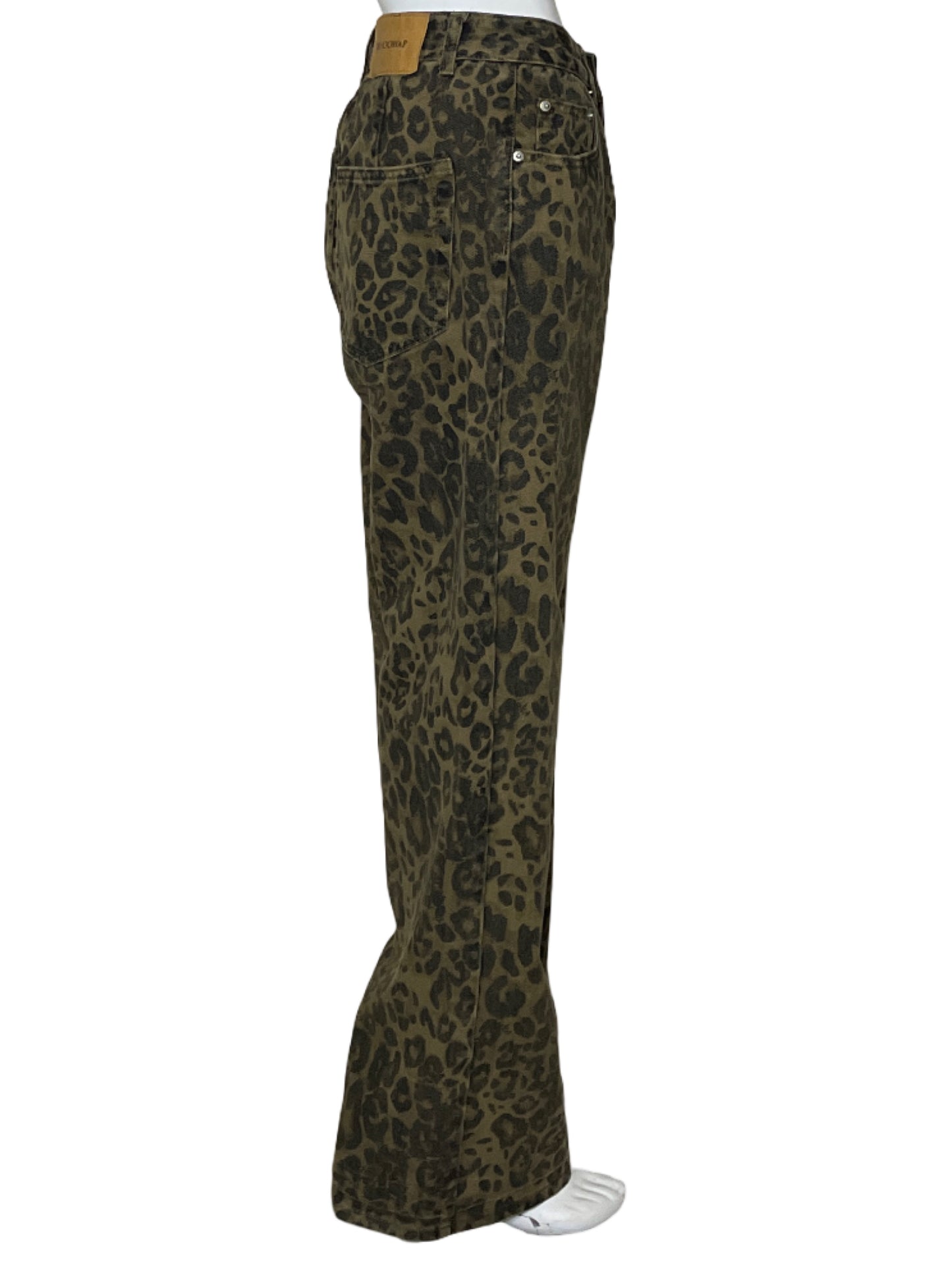 Pantalon Whoowap AnimalPrint Marron-Talla M