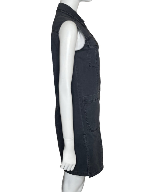 Vestido Asos Camisero Denim Gris-Talla 0