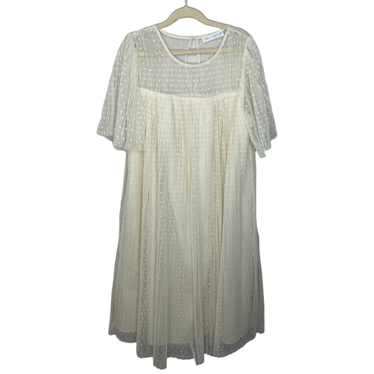 Vestido ZARA Tul Beige - Talla 13