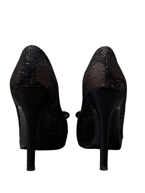 Calzado Stuart Weitzman Pump Tacón Negro - Talla 8