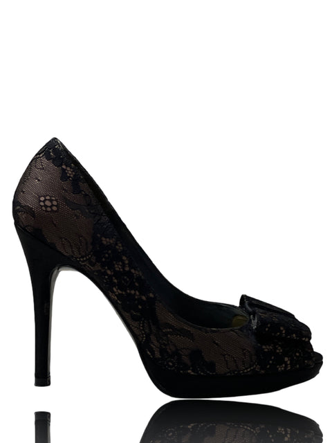 Calzado Stuart Weitzman Pump Tacón Negro - Talla 8
