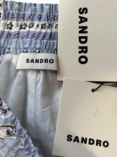 Short Sandro Bandana Print Azul-Talla M