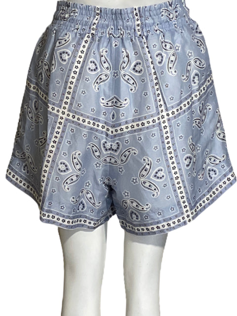 Short Sandro Bandana Print Azul-Talla M